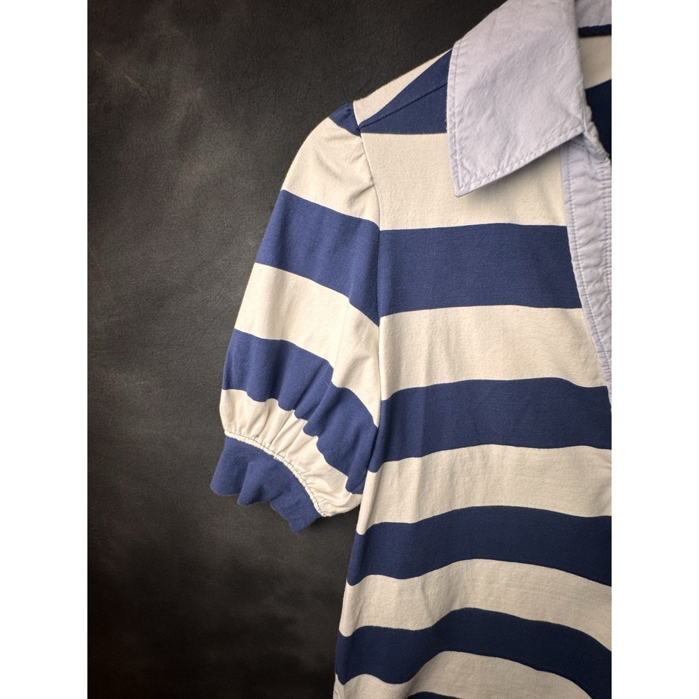 Maeve Anthropologie Puff-Sleeve Polo Top Size Small - Picture 4 of 8